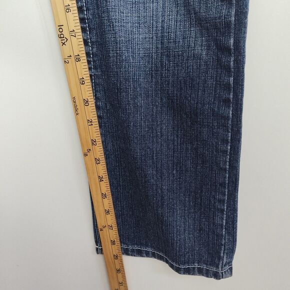 Request Jeans Bootcut Jeans Girls' Size 14 (28 inches) Blue Embroidered Pockets - Picture 6 of 9